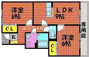 岡山駅 バス38分  福島郵便局前下車：停歩10分 1階の物件間取画像